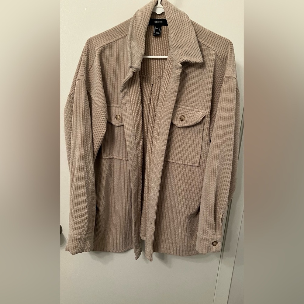 Forever 21 Light Tan Corduroy Jacket